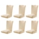 thumbnail image 1 of Advancent 6 sillas con fundas para asientos de sillas, alta elasticidad y fácil de cuidar, funda elástica para asiento de silla Decoración del hogar Beige, 1 of 6