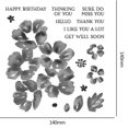 thumbnail image 5 of Cuadros Decorativos Serie de flores Tarjetas de papel Regalos de vacaciones Sello de bricolaje para Scrapbooking (Sello -ST0291A1) Likrtyny embutido en tela, 5 of 5