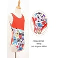 thumbnail image 5 of iEFiEL Kids Girls One-piece Swimming Jumpsuit Sleeveless Colorful Cartoon Print Swimwear,Sizes 6-16 Orange 8, 5 of 7