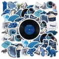 thumbnail image 3 of 35pcs-50pcs Blue Stickers Stationery Stickers Nature Animal Stickers Cool Decals for Laptops Suitcase Phone, 3 of 8