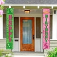thumbnail image 3 of Pink and Green Birthday Party Decorations Witch and Princess Happy Birthday Banner Porch Sign Hanging Outdoor Indoor for Women Girls Party Supplies, 3 of 6