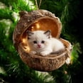 thumbnail image 1 of Adorno de Animales del Bosque Decoración para el árbol de Navidad, diseño caprichoso, material acrílico duradero, aporta un toque festivo para las fiestas, 8 cm, 1 of 6