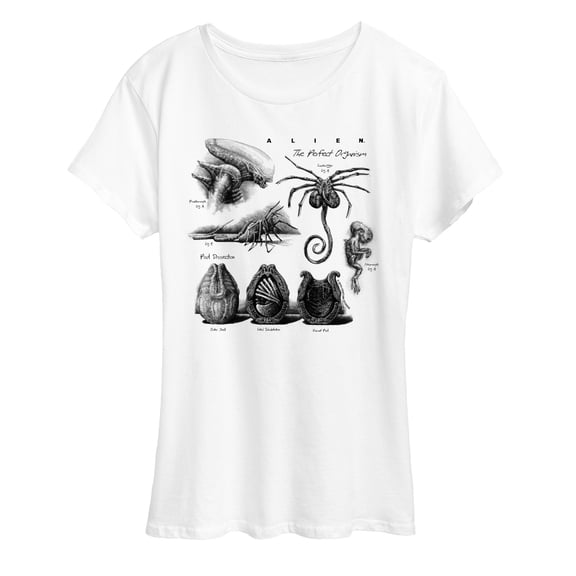Alien - Diagram - Women's Short Sleeve Graphic T-Shirt