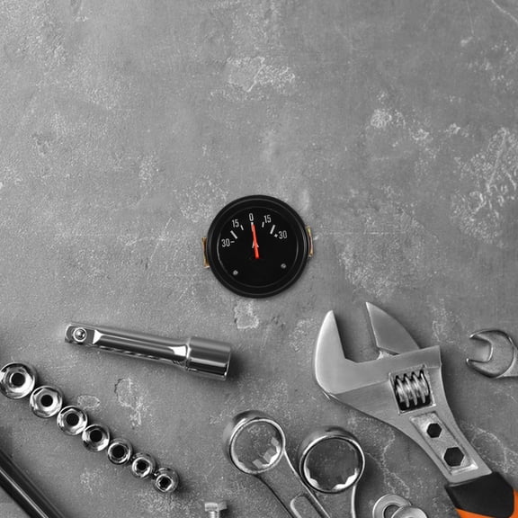 OULII Dc Ammeter Gauge for Vehicle Electrical System Precise Current Monitor Metal Construction