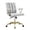 Antique White+Vintage, variant on Executive Office Chair | Padded Design for Extended Support | 5-Star Metal Base with Mobility | Fixed Armrests for a Sophisticated Look