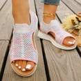 thumbnail image 3 of Dakaela Womens Orthopedic Walking Sandals Arch Support Ladies Walking Sport Athletic Sandal Open Toe Slip on Plantar Fasciitis Casual Shoes Pink 9.5, 3 of 9