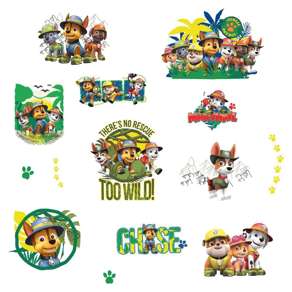 RoomMates Jungle PAW Patrol Peel & Stick Wall Decals