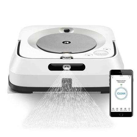 iRobot Braava Jet M6 (6110) Ultimate Robot Mop- Wi-Fi Connected, Precision Jet Spray, Smart Mapping, Works with Google Home, Ideal for Multiple Rooms, Recharges and Resumes