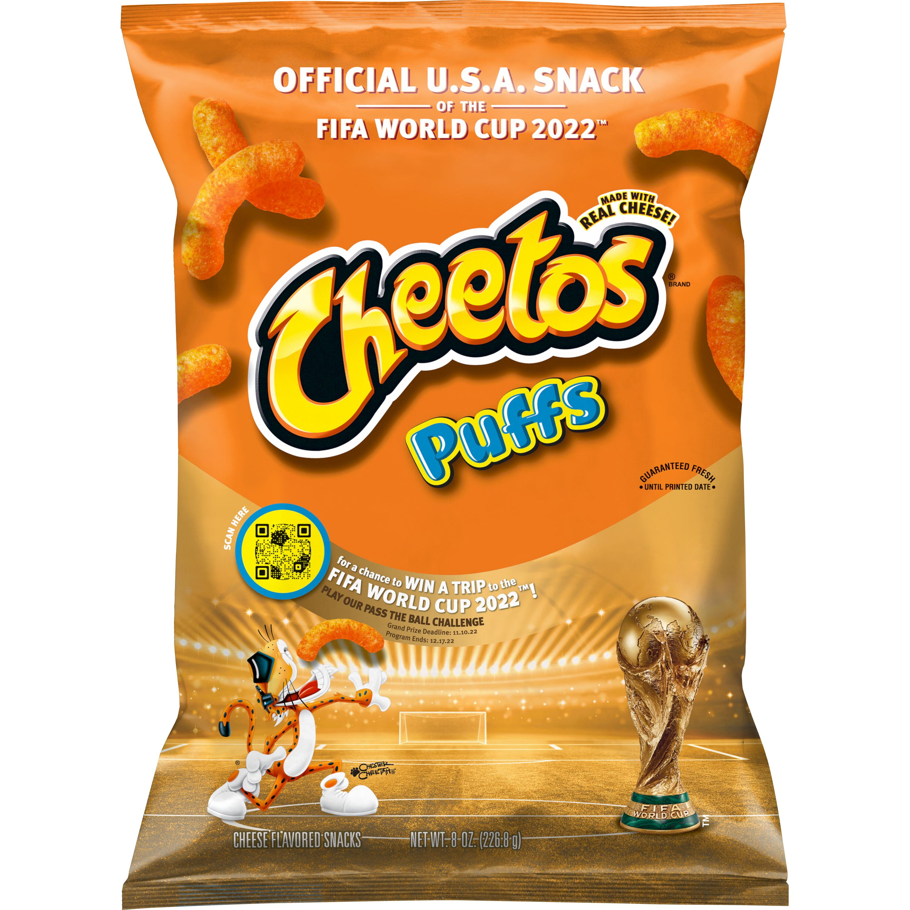 Cheetos Puff Cheese Flavored Snack, 8 oz