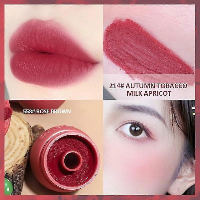 Lápiz labial hidratante Yuxing Novo Canned Lip Mud brillo labial aterciopelado mate resistente al agua A03
