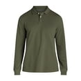 thumbnail image 3 of George Men's and Big Men's Pique Polo Shirt with Long Sleeves, Sizes S-3XL, 3 of 5