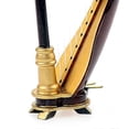 thumbnail image 4 of Wooden Miniature Harp with Case Mini Musical Instrument Replica Miniature Dollhouse Model Home Decor, 4 of 5