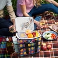 thumbnail image 5 of FORMRS Insulated Cooler Bag 24 Cans Capacity Soft Leakproof Lunch Box with Side Pockets, Colorful Checkered Daisy, 5 of 7