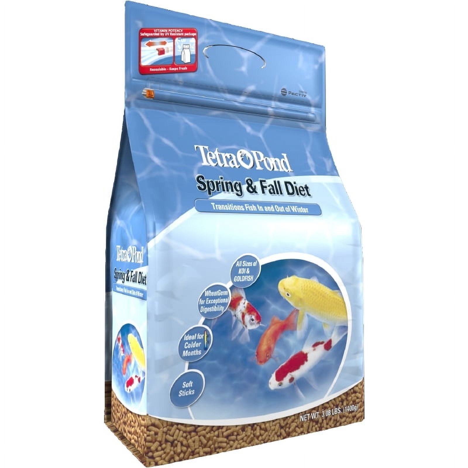 Tetra Pond Spring and Fall Diet Fish Food Pellets, 3.08 lbs photo 1