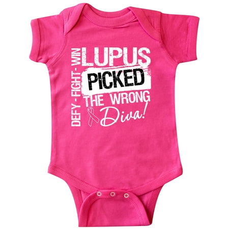 

Inktastic Lupus Picked The Wrong Diva Gift Baby Girl Bodysuit