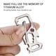 thumbnail image 4 of Outdoor Multi-Tool Titanium Alloy Clip Key Chain Holder Bottle Opener Wrench Bike Tool, 4 of 4