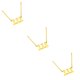 thumbnail image 3 of Sonducket Número encanto collar damas acero inoxidable gargantilla Navidad cuello cadena Type1 NO1, 3 of 6