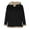 a01-Black, variant on Men's Winter Fleece Jackets Sherpa Lined Warm Thicken Weighted Solid Color Faux- Coats Plus Size Anorak Outdoor Ski Coats Coffee S