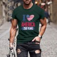 thumbnail image 2 of Mens Patriotic T Shirts 250 Year American Anniversary Shirt Usa Flag Print Round Neck Tops Muscle Short Sleeve Tees 4th of July Outfits, 2 of 5