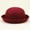 Wine, variant on Elegant Adults Solid Hat Roll Up Brim Panama Bowler Hat Bucket Hat Mens Womens Classic Wool Round Bowler Hats Cap Techno Bucket Hat Black Bucket Hat Children Bucket Hat With Name Hat Men Black Bucket