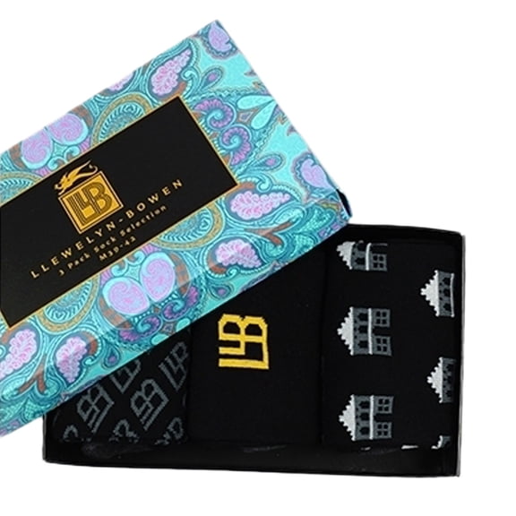 Laurence Llewelyn-Bowen Mens Monoglam Socks (Pack of 3)