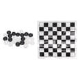thumbnail image 5 of YAHHU Checkers Set Stackable Black and White Plastic Pieces Draughts Board Game with Transparent Box, Family Classic Games for 3 Years Old Above (7.08 inches / 18 cm), 5 of 5