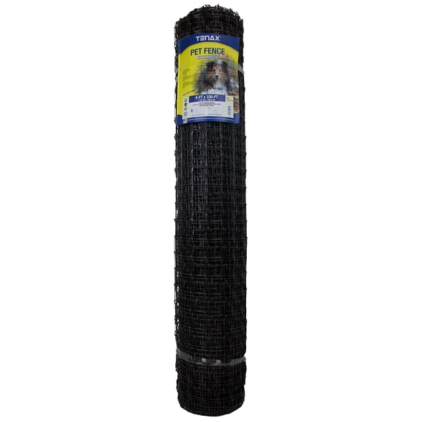 Valla para mascotas Tenax Select 2A140075, negra, 1,2 m x 100 m