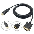 thumbnail image 1 of Computer Notebook DisplayPort to VGA Cable Adapter 1080P Gold Plated Converter for Extended Desktop 1.8M to VGA Male Cable with Latch Black, 1 of 8