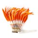 thumbnail image 1 of Tocado de plumas para adultos, sombrero de jefe para espectáculos de danza y juegos de rol Naranja, 1 of 5