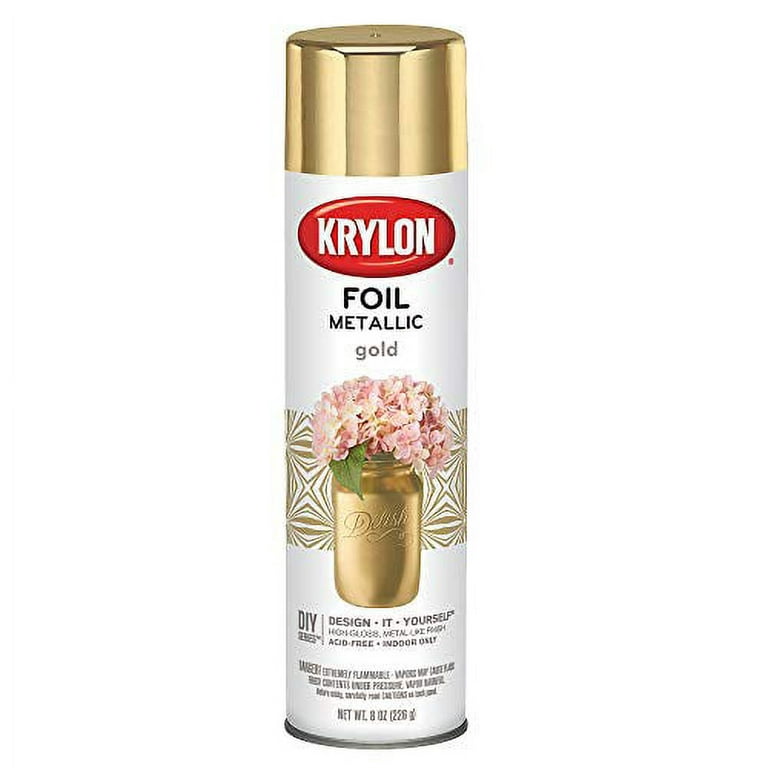 Krylon Metallic Spray Paint, Original Chrome - 8 oz can