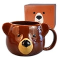 thumbnail image 1 of Taza de cerámica ToCooto Bear de 414 ml, color marrón, 1 of 8