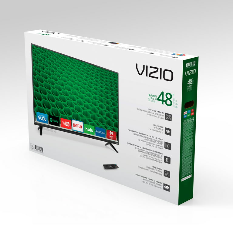 VIZIO 48 Class FHD (1080P) Smart LED TV (D48f-E0) 