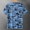 thumbnail image 3 of Havenx Athletic T-Shirt for Men Camouflage Short Sleeve Shirts Crew Neck Rapid Dry T-Shirts Moisture-Wicking Lightweight Comfortable Sports Fitness Workout Top,Blue S, 3 of 4