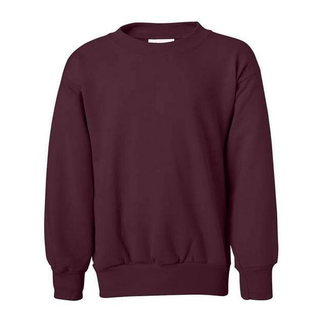 Hanes ComfortBlend EcoSmart Chandail à Col Rond pour Garçon, G, Bordeaux