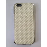 GSA Quilted Texture Candy Case For iPhone 6 and 6s - Cream/Silver