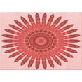thumbnail image 1 of Ahgly Company Tapis Rectangulaire d'Intérieur Lavable en Machine Rose Transitionnel, 5 Pieds x 8 Pieds, 1 of 7