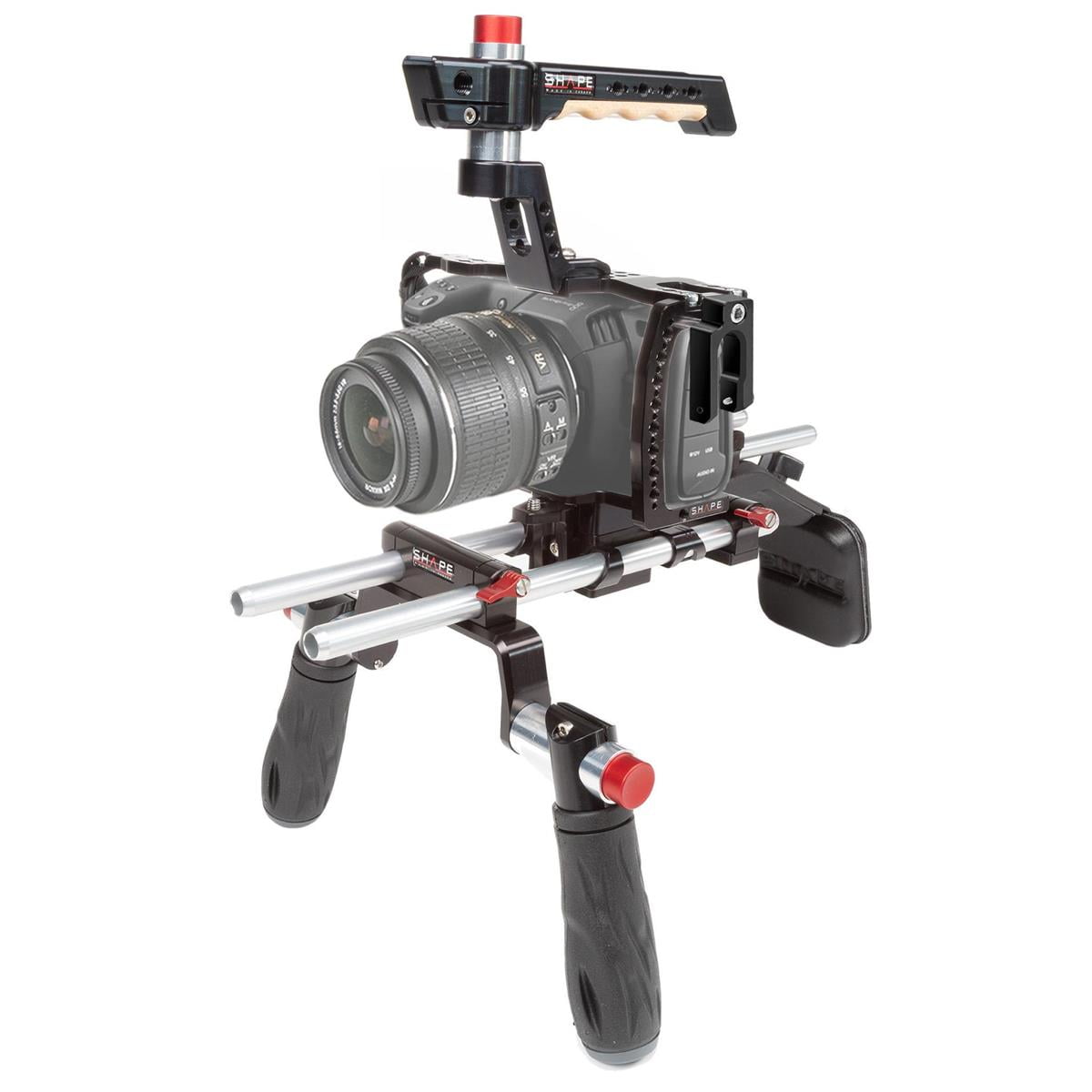 Shape Cage Kit with Offset Shoulder Mount for Blackmagic Pocket Cinema