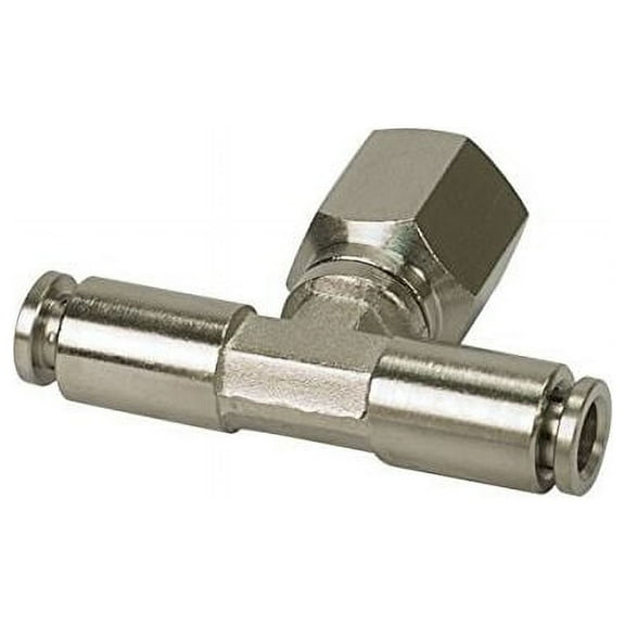 Viair  0.25 in. NPT F 0.37 to 0.37 in. Swivel T-Fitting - DOT Approved - 2 Piece