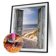 thumbnail image 1 of Cuadros Decorativos Seaside Doors 5D DIY redondo diamante pintura bordado punto de cruz mosaico Sywqhk Nuevos Originales, 1 of 1