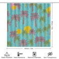 thumbnail image 2 of Shower Curtain Set 4 Piece include Shower Curtain and Rugs and Non Slip U Shaped Toilet Rugs Luxury Bathroom Decor Palm Trees And Suns, 2 of 5