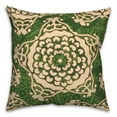 thumbnail image 2 of Creative Products Large Green Cream Star Pattern 20x20 Indoor / Outdoor Pillow, 2 of 3