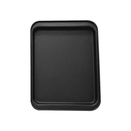 

5PCS Rectangle Baking Pan Cookie Biscuit Pastry Stainless Steel Baking Oven Tray Non-stick Coating Small Black