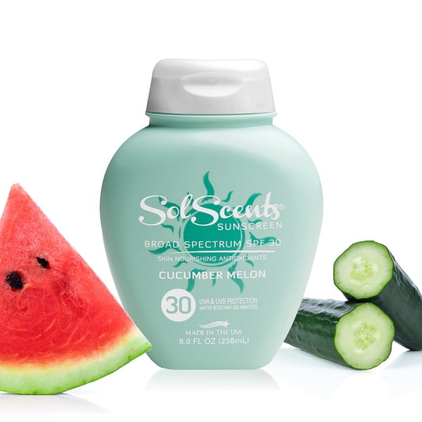 SolScents Moisturizing Sunscreen Lotion SPF 30 - Cucumber Melon 8fl oz
