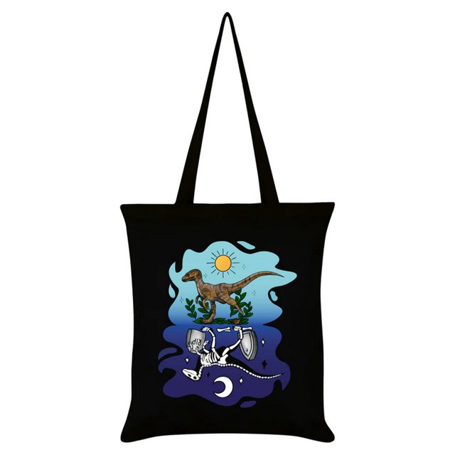 Grindstore - Bolso Tote Dinosaur Day & Night (Negro)