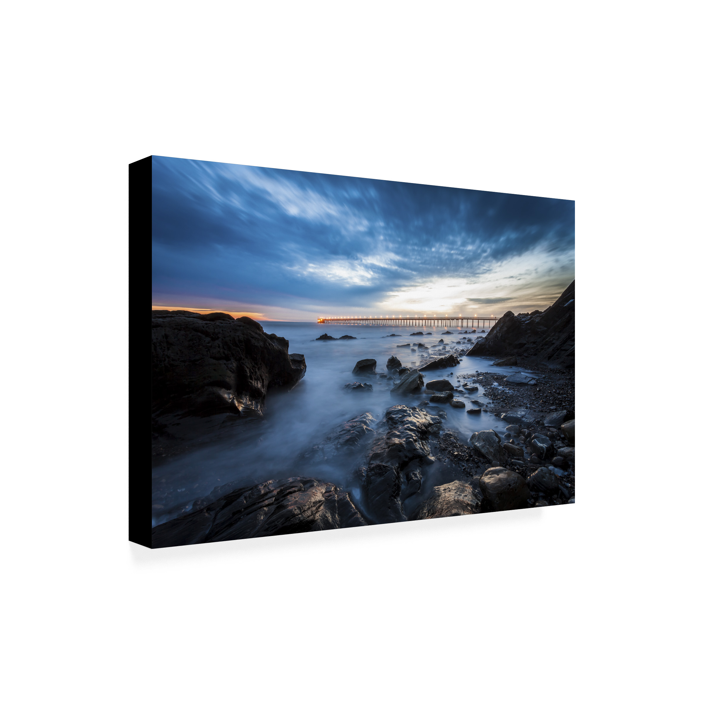 Trademark Fine Art Chris Moyer 'Bacara Twilight' 22 x 32 (ALI0775-C2232GG)