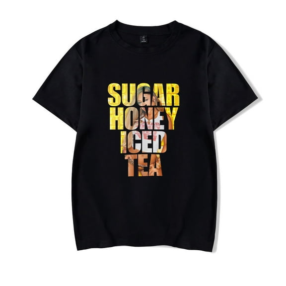 Latto Merch Sugar Honey Iced Tea T-shirt Women Men Casual Fashion Short Sleeve Tee