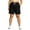 Black, variant on POSESHE Women's Plus Size High Waist Workout Yoga Sweatpants, Summer Drawstring Jogging Shorts, L-5X