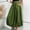 Army Green, variant on WWV Womens Long Skirts Elastic Waist Pocket Ankle Skirt Dress Summer Solid Color Casual Lady Loose Fit Beach Vacation Skirt Army Green L