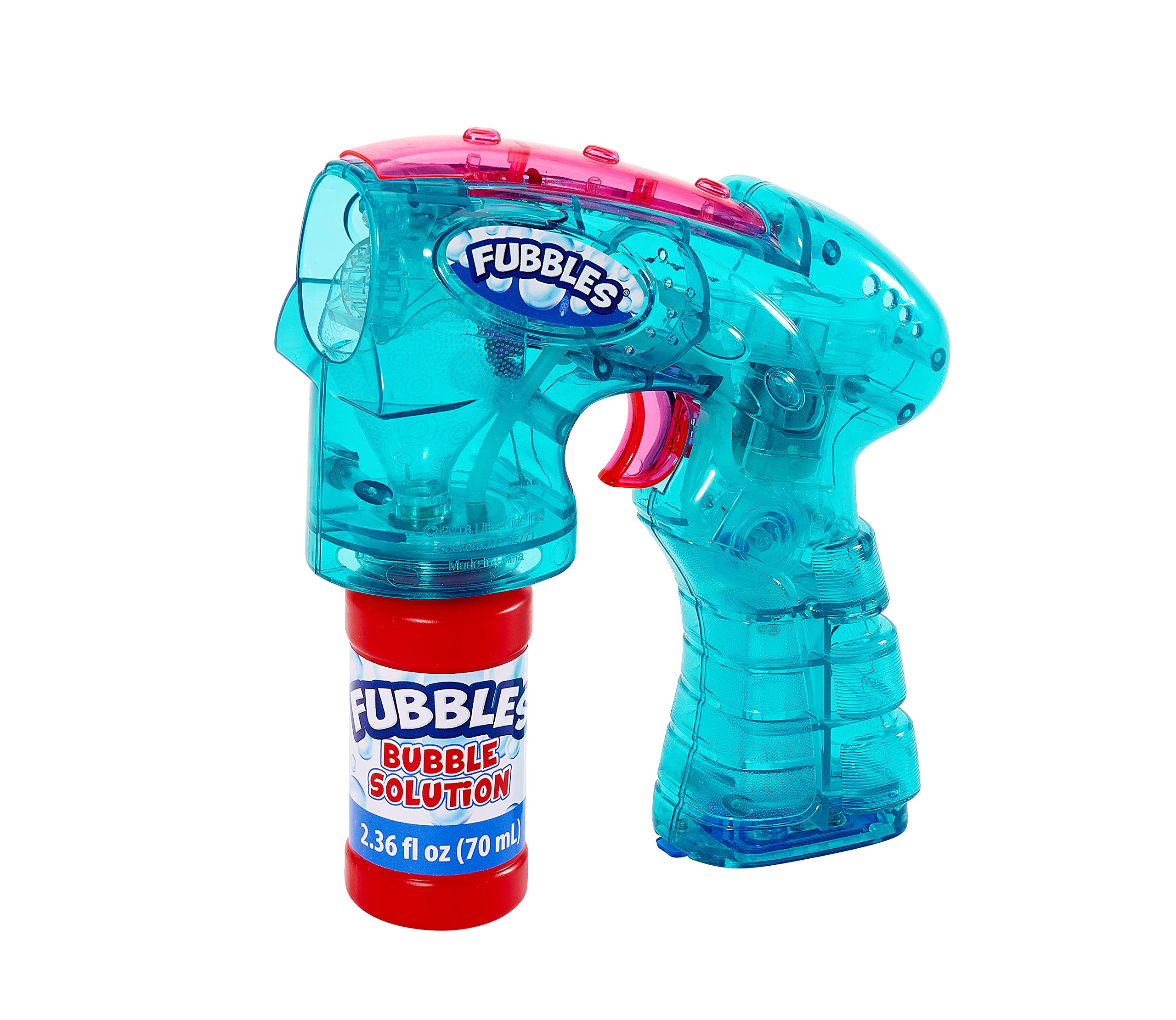 Little Kids Fubbles Light Up Bubble Blaster Blows Tons of Bubbles for