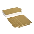 thumbnail image 1 of 100pcs Paper Mousse Mats Large Cake Serving Base Disposable Cupcake Tray (Golden), 1 of 7